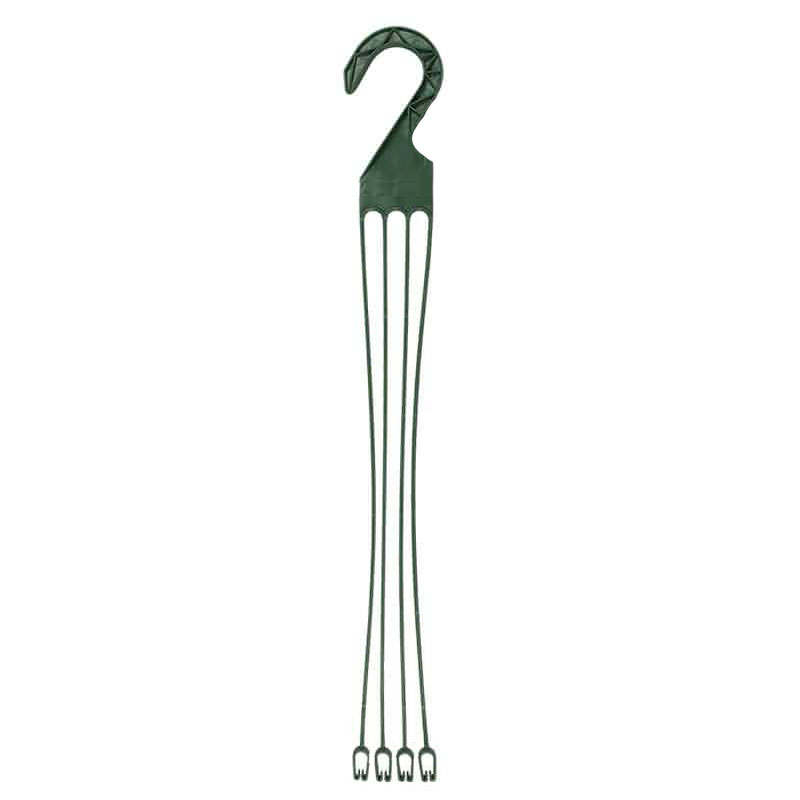 23.75 Inch Four Prong Hanger in Green - 25 per bag - Hangers